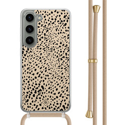 Casimoda Samsung Galaxy S23 hoesje met beige koord - Spot on