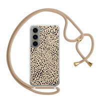 Casimoda Samsung Galaxy S23 hoesje met beige koord - Spot on