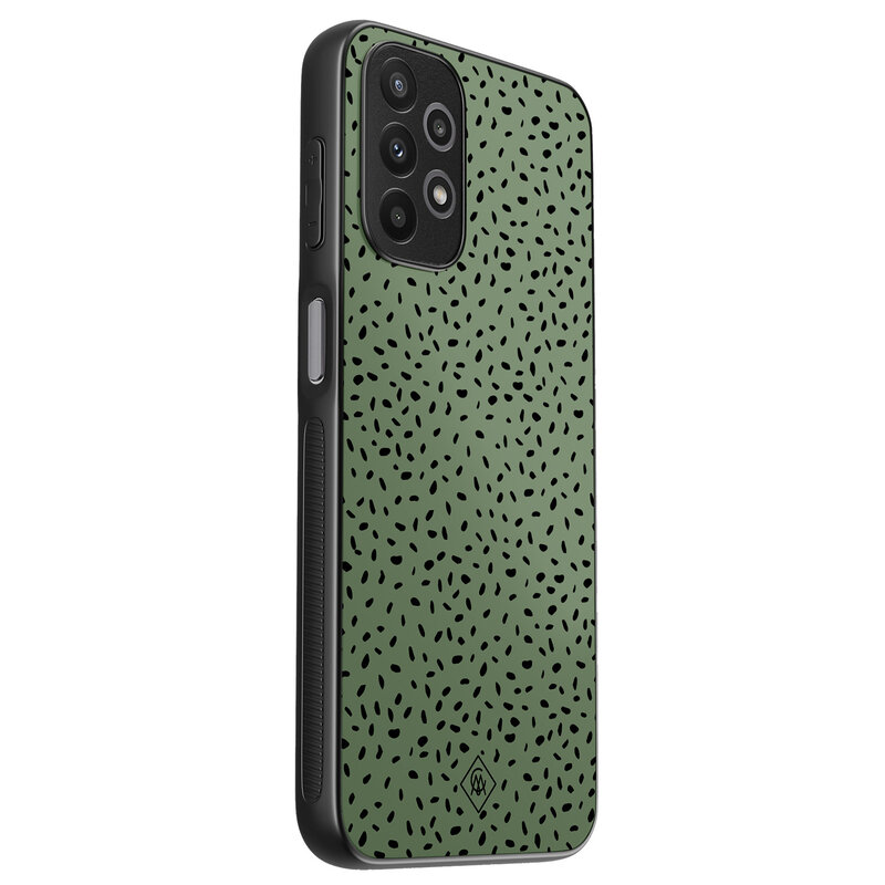 Casimoda Samsung Galaxy A23 hoesje - Green confetti