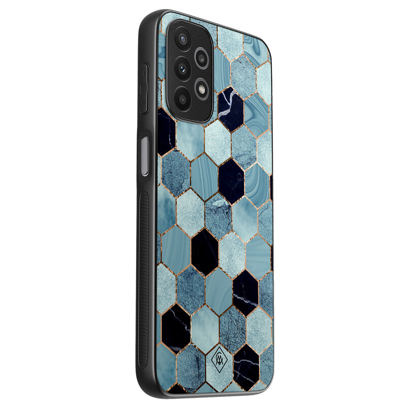 Casimoda Samsung Galaxy A23 hoesje - Blue cubes