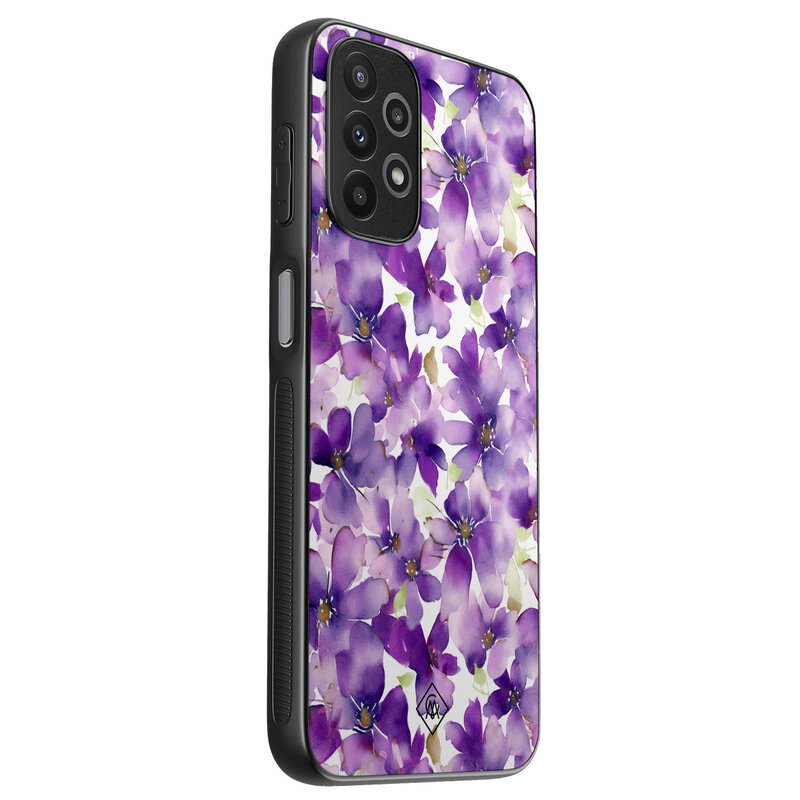 Casimoda Samsung Galaxy A23 hoesje - Floral violet