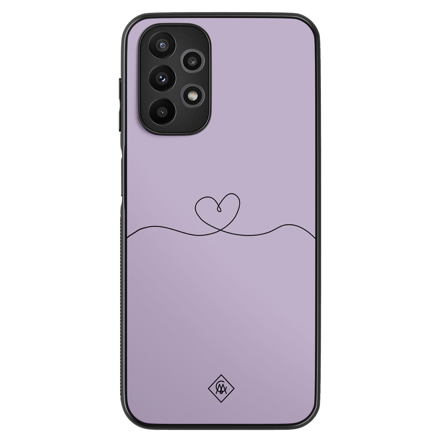 Samsung Galaxy A23 hoesje - Hart lila