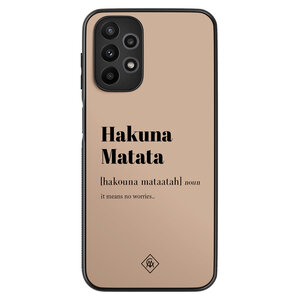 Casimoda Samsung Galaxy A23 hoesje - Hakuna matata