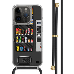 Casimoda iPhone 13 Pro hoesje met zwart koord - Snoepautomaat
