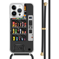 Casimoda iPhone 14 Pro Max hoesje met zwart koord - Snoepautomaat