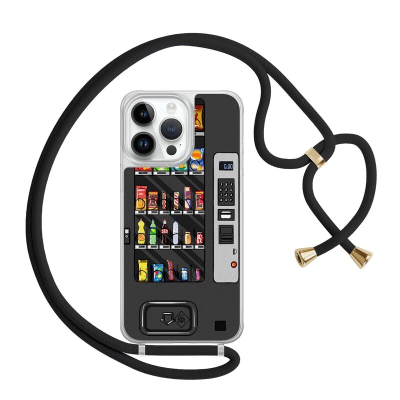 Casimoda iPhone 13 Pro Max hoesje met zwart koord - Snoepautomaat