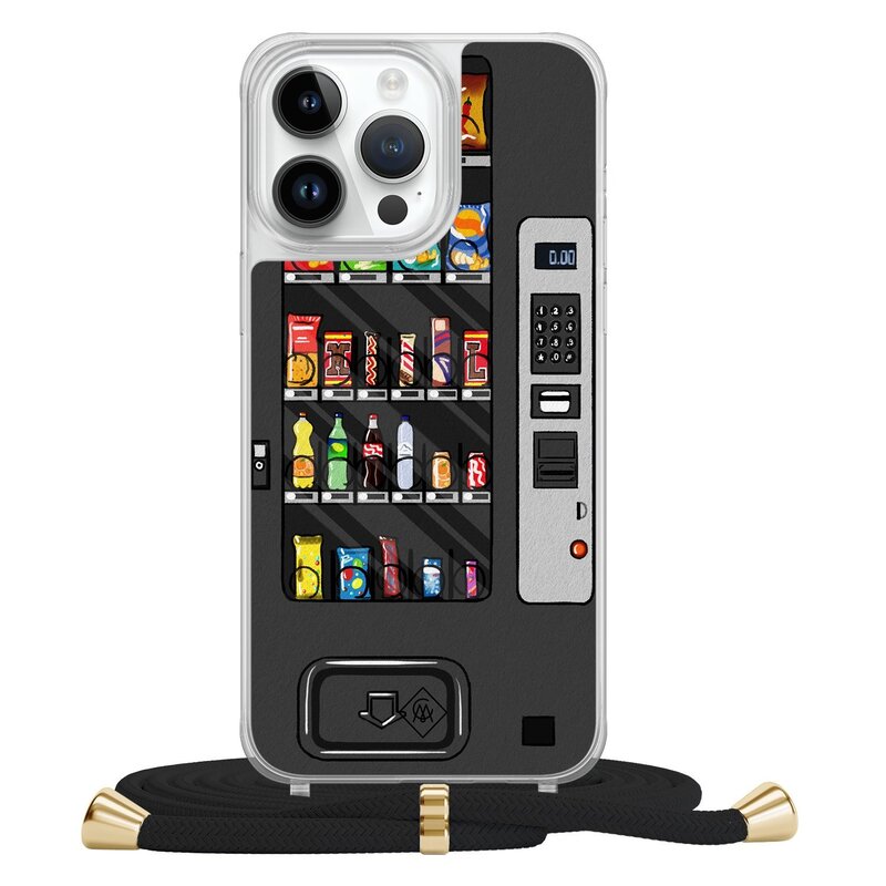Casimoda iPhone 13 Pro Max hoesje met zwart koord - Snoepautomaat
