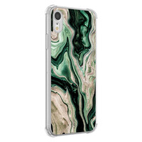 Casimoda iPhone XR shockproof hoesje - Green waves