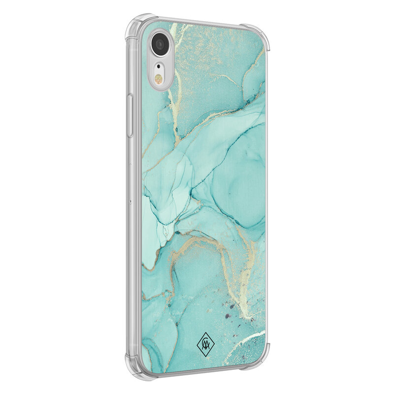 Casimoda iPhone XR shockproof hoesje - Touch of mint