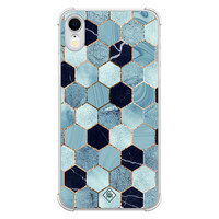 Casimoda iPhone XR shockproof hoesje - Blue cubes