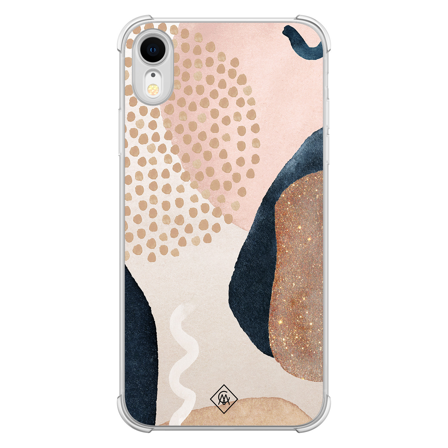 iPhone XR shockproof hoesje - Abstract dots