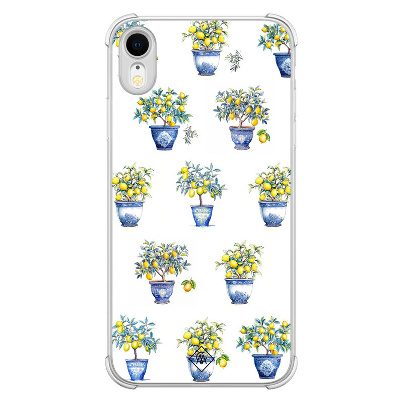 Casimoda iPhone XR shockproof hoesje - Lemon trees