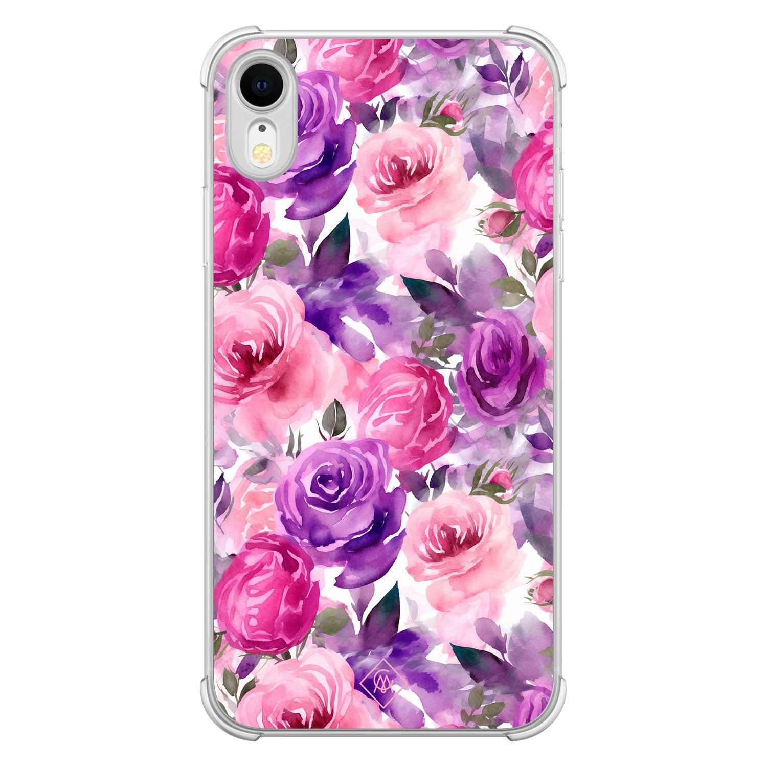 iPhone XR shockproof hoesje - Rosy blooms