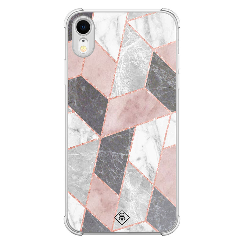 Casimoda iPhone XR shockproof hoesje - Stone grid