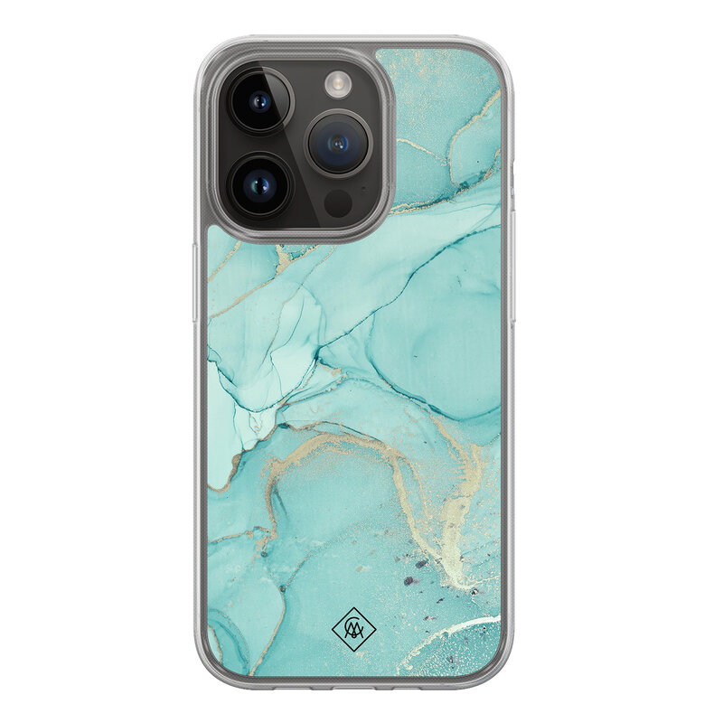 Casimoda iPhone 13 Pro hybride hoesje - Touch of mint
