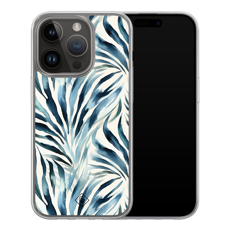 Casimoda iPhone 13 Pro hybride hoesje - Japandi waves
