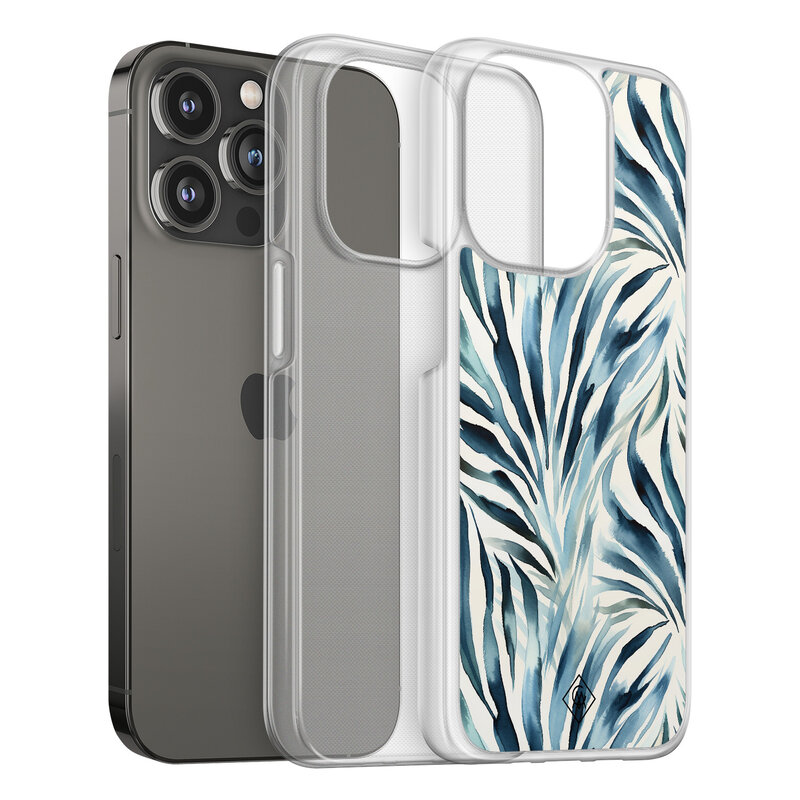 Casimoda iPhone 13 Pro hybride hoesje - Japandi waves