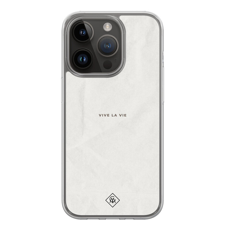 Casimoda iPhone 13 Pro hybride hoesje - Vive la vie