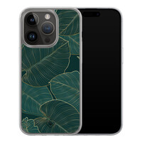 Casimoda iPhone 13 Pro hybride hoesje - Monstera leaves