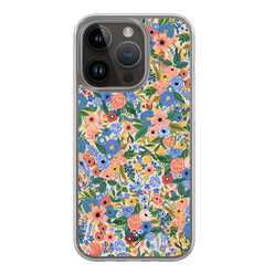 Casimoda iPhone 13 Pro hybride hoesje - Blue gardens