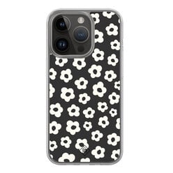Casimoda iPhone 13 Pro hybride hoesje - Retro bloempjes