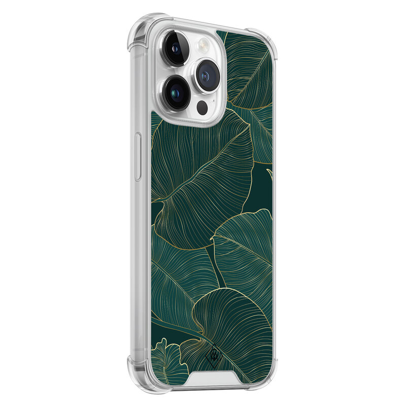 Casimoda iPhone 14 Pro Max shockproof hoesje - Monstera leaves