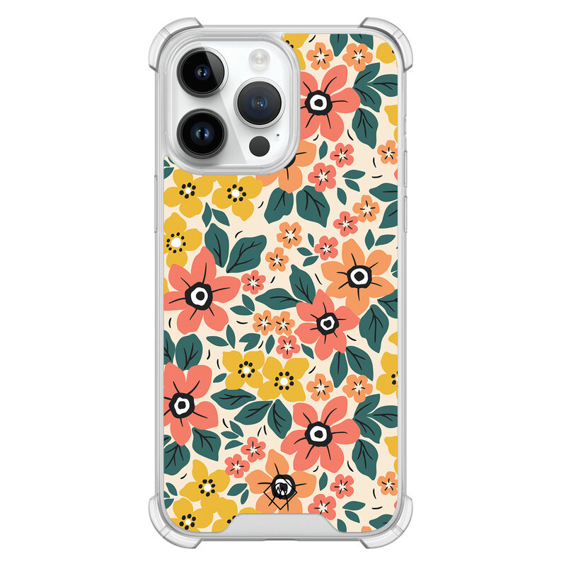 Casimoda iPhone 14 Pro Max shockproof hoesje - Blossom