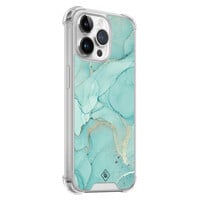 Casimoda iPhone 14 Pro Max shockproof hoesje - Touch of mint