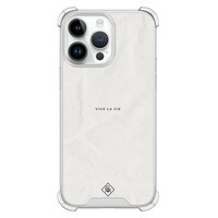 Casimoda iPhone 14 Pro Max shockproof hoesje - Vive la vie