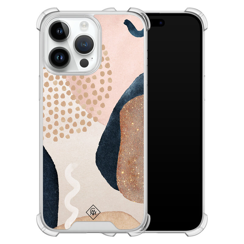 Casimoda iPhone 14 Pro Max shockproof hoesje - Abstract dots