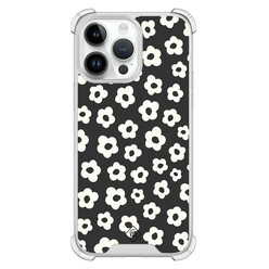 Casimoda iPhone 14 Pro Max shockproof hoesje - Retro bloempjes