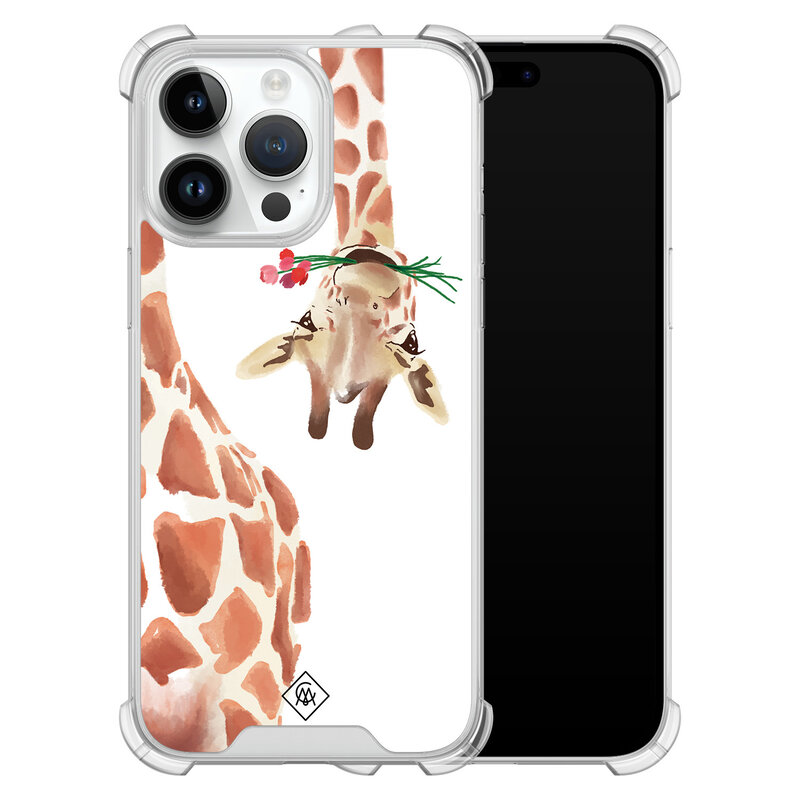 Casimoda iPhone 14 Pro Max shockproof hoesje - Giraffe