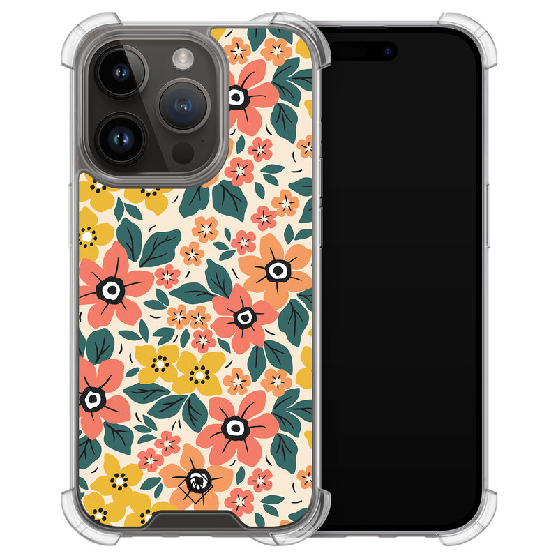 Casimoda iPhone 13 Pro shockproof hoesje - Blossom