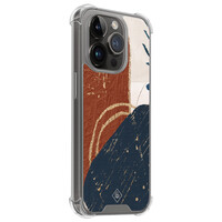 Casimoda iPhone 13 Pro shockproof hoesje - Abstract terracotta