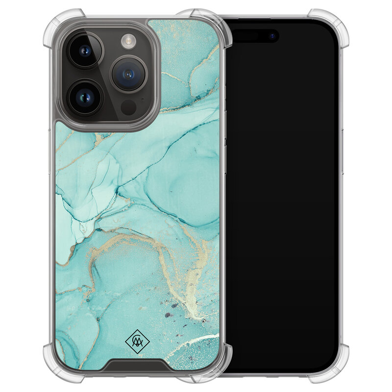 Casimoda iPhone 13 Pro shockproof hoesje - Touch of mint