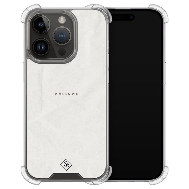 Casimoda iPhone 13 Pro shockproof hoesje - Vive la vie