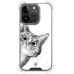 Casimoda iPhone 13 Pro shockproof hoesje - Kat kiekeboe