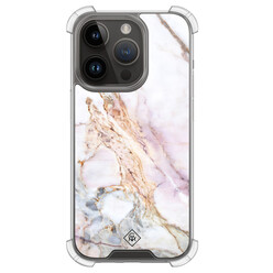 Casimoda iPhone 13 Pro shockproof hoesje - Parelmoer marmer