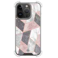 Casimoda iPhone 13 Pro shockproof hoesje - Stone grid