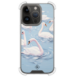 Casimoda iPhone 13 Pro shockproof hoesje - Zwanen