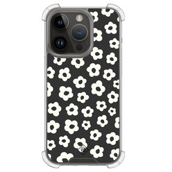 Casimoda iPhone 13 Pro shockproof hoesje - Retro bloempjes