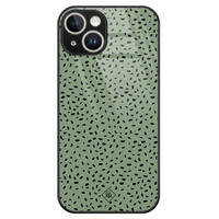 Casimoda iPhone 13 hardcase - Green confetti
