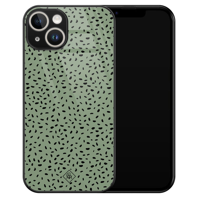 Casimoda iPhone 13 hardcase - Green confetti