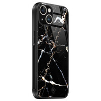 Casimoda iPhone 13 hardcase - Marmer zwart