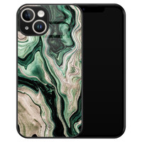 Casimoda iPhone 13 hardcase - Green waves