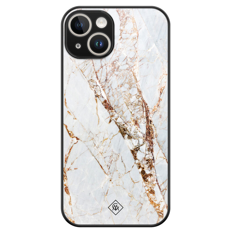 Casimoda iPhone 13 hardcase - Marmer goud