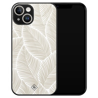 Casimoda iPhone 13 hardcase - Palmy leaves beige