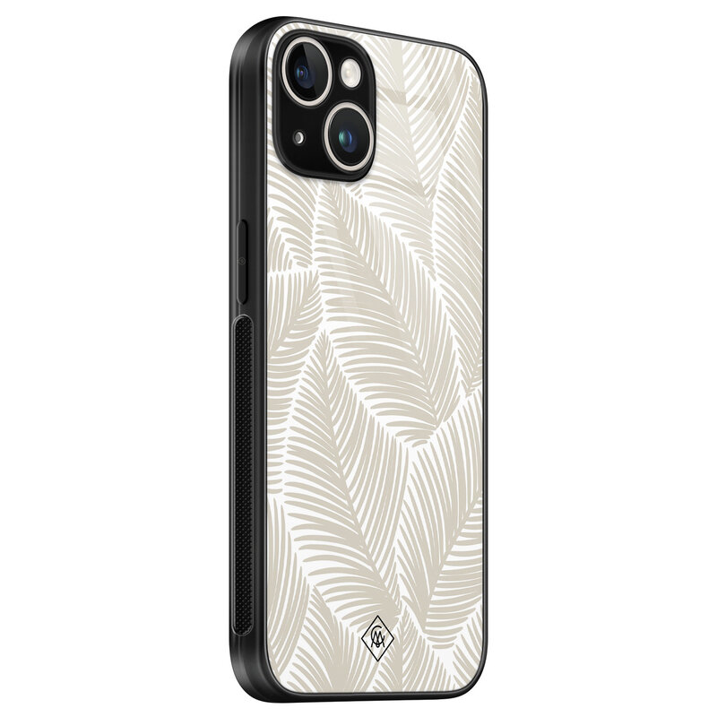 Casimoda iPhone 13 hardcase - Palmy leaves beige
