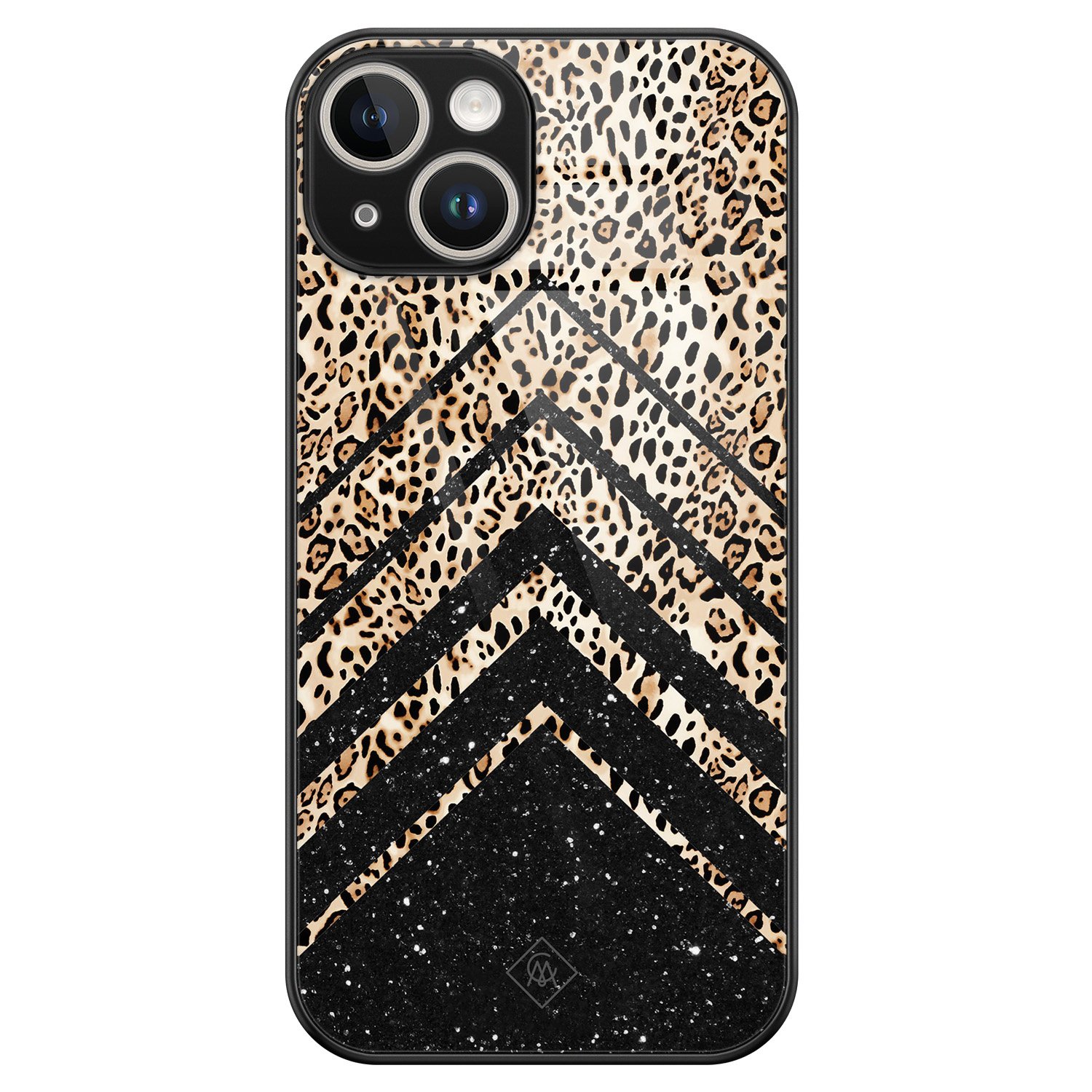 iPhone 13 hardcase - Chevron luipaard