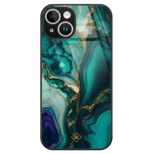 Casimoda iPhone 13 hardcase - Marmer groen goud